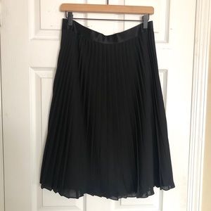 Express Black Pleated Skirt